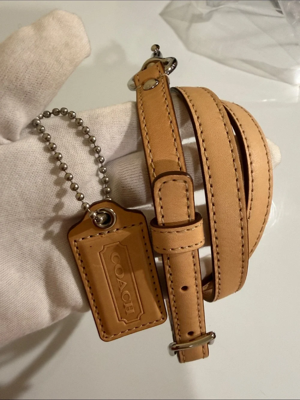 Coach tan leather